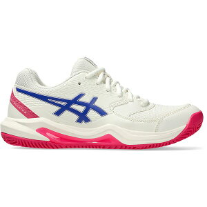 ASICS �A�V�b�N�X ���f�B�[�X �X�j�[�J�[ �yASICS Gel-Dedicate 8 Clay Cream Dark Cobalt (Women's)�z �T�C�Y US_W_10 Cream/Dark Cobalt