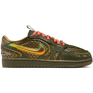 Jordan �W���[�_�� ���f�B�[�X �X�j�[�J�[ �yJordan 1 Low Method of Make V3 Brown Kelp Cargo Khaki (Women's)�z �T�C�Y US_9(26.0cm) Brown Kelp/Cargo Khaki/Light Wild Mango