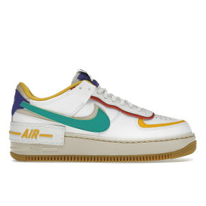 Nike �i�C�L ���f�B�[�X �X�j�[�J�[ �yNike Air Force 1 Low Shadow Summit White Neptune Green (Women's)�z �T�C�Y US_W_10 Summit White/Yellow Ocher/Lapis/Neptune Green