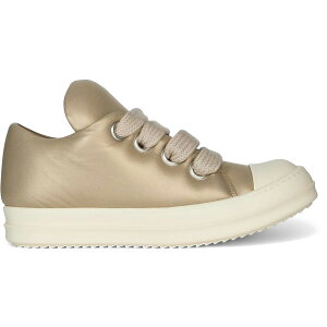 Rick Owens ���b�N�I�E�G���X ���f�B�[�X �X�j�[�J�[ �yRick Owens Hollywood Runaway Jumbo Laced Low Gold (Women's)�z �T�C�Y US_8(25.0cm) Gold/Milk/Milk