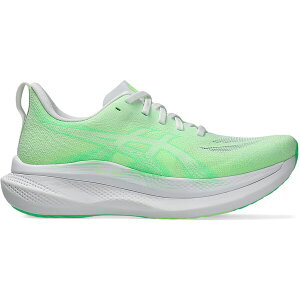 ASICS �A�V�b�N�X ���f�B�[�X �X�j�[�J�[ �yASICS Glideride Max 2 White Vital Green (Women's)�z �T�C�Y US_W_12 White/Vital Green