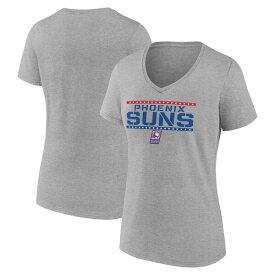 【送料無料】 ファナティクス レディース Tシャツ トップス Phoenix Suns Fanatics Branded Women's Hoops For Troops Training VNeck TShirt Gray