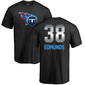 ファナティクス メンズ Tシャツ トップス Tennessee Titans NFL Pro Line by Fanatics Branded Personalized Midnight Mascot TShirt Black