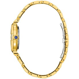 シチズン レディース 腕時計 アクセサリー Eco-Drive Mae Women's Diamond Accent Gold-Tone Stainless Steel Bracelet Watch 30mm Gold-tone