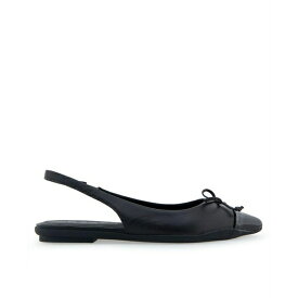 エアロソールズ レディース サンダル シューズ Women's Donna Pointed Toe Slingback Flats Black Leather