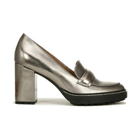 ナチュライザー レディース スリッポン・ローファー シューズ Dabney High-heel Loafers Pewter Grey Faux Leather