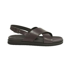 アンソニー ヴィア メンズ サンダル シューズ Men's Cancum Cross Strap Comfort Sandals Brown