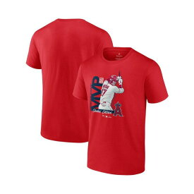 ファナティクス レディース Tシャツ トップス Men's Shohei Ohtani Red Los Angeles Angels 2021 AL MVP Big and Tall T-shirt Red