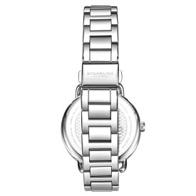 スターリング レディース 腕時計 アクセサリー Women's Quartz Silver-Tone Link Bracelet Watch 38mm White