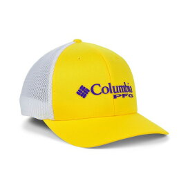 コロンビア レディース 帽子 アクセサリー LSU Tigers PFG Stretch Cap Gold/White