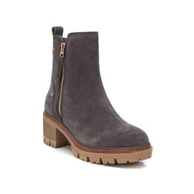 キシタイ レディース ブーツ シューズ Carmela Collection Women's Suede Booties By XTI Grey