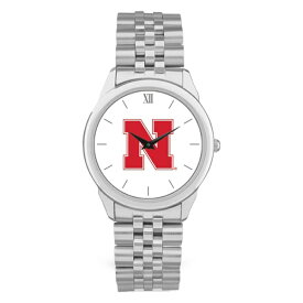 ジャーディン メンズ 腕時計 アクセサリー Nebraska Huskers Unisex Team Logo Rolled Link Bracelet Wristwatch -