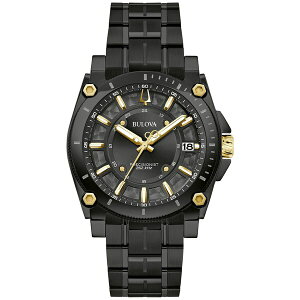 �u���o ���f�B�[�X �r���v �A�N�Z�T���[ Men's Precisionist Icon Black-Tone Stainless Steel Bracelet Watch 40mm Black