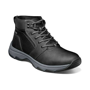 mubV Y u[c V[Y Men's Excavate Plain Toe Boots Black