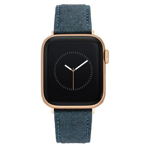 ANC fB[X rv ANZT[ Women's Navy Consider It Pineapple Leather Band designed for Apple Watch 42mm (Series 10) & 38/40/41mm Blue