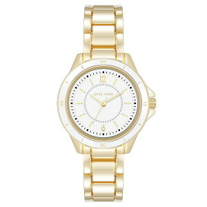ANC fB[X rv ANZT[ Women's Quartz White and Gold-Tone Metal Alloy Watch, 31mm White, Gold-tone