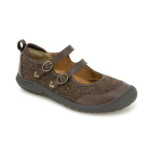 WCr[[ fB[X T_ V[Y Women's Nina Slip On Mary-Jane Flats Brown