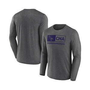 �t�@�i�e�B�N�X �����Y T�V���c �g�b�v�X Men's Heather Charcoal Charlotte Hornets Three-Point Play T-shirt Heather Charcoal