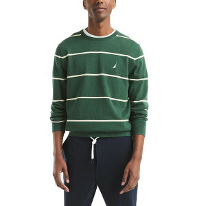 iEeBJ Y jbg&Z[^[ AE^[ Men's Performance Striped Crewneck Sweater Rainforest Heather