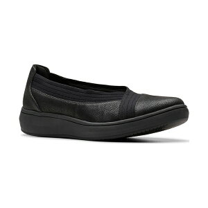 N[NX fB[X T_ V[Y Women's Cloudsteppers Breeze Sky Air Slip On Shoes Black Textile