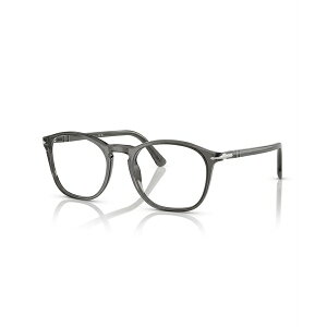 y\ Y TOXEACEFA ANZT[ Men's Eyeglasses, PO3007VM Transparent Gray