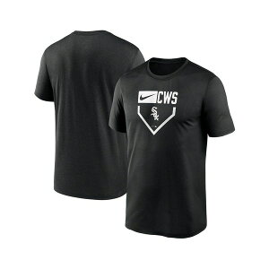 iCL Y TVc gbvX Men's Black Chicago White Sox Home Plate Icon Legend Performance T-Shirt Black