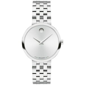 oh fB[X rv ANZT[ Women's Museum Classic Swiss Quartz Stainless-Steel Watch, 29.5mm Silver-Tone