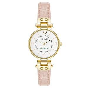 ANC fB[X rv ANZT[ Women's Quartz Blush Pink Leather and Gold-Tone Metal Alloy Strap Watch, 26mm Gold-Tone, Blush Pink