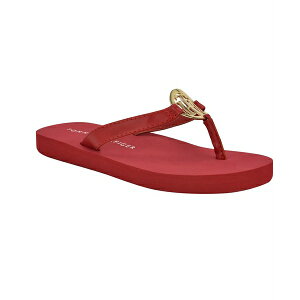 g~[ qtBK[ fB[X T_ V[Y Women's Crelina Logo Flip Flop Sandals Red