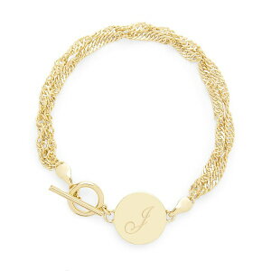 ubN Ah [N fB[X uXbgEoOEANbg ANZT[ 14K Gold Plated Sophie Initial Toggle Bracelet Gold - J