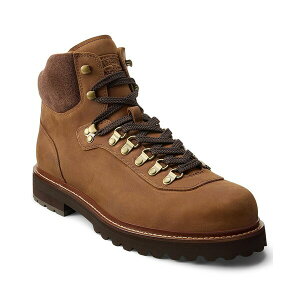 t[ Y u[c V[Y Men's Round-Toe Mid-Cut Boots Tan