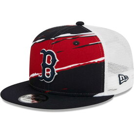 ニューエラ メンズ 帽子 アクセサリー Boston Red Sox New Era Tear Trucker 9FIFTY Snapback Hat Navy