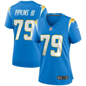 ナイキ レディース ユニフォーム トップス Trey Pipkins III Los Angeles Chargers Nike Women's Game Jersey Powder Blue