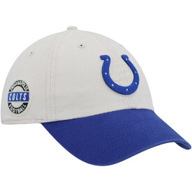 フォーティーセブン メンズ 帽子 アクセサリー Indianapolis Colts '47 Sidestep Clean Up Adjustable Hat Cream/Royal