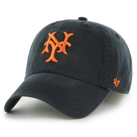 フォーティーセブン メンズ 帽子 アクセサリー NY Giants '47 Cooperstown Collection Franchise Fitted Hat Black