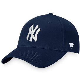 ファナティクス メンズ 帽子 アクセサリー New York Yankees Fanatics Branded Cooperstown Collection Core Adjustable Hat Navy