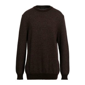 【送料無料】 ロロピアーナ メンズ ニット&セーター アウター Sweaters Dark brown