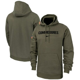 【送料無料】 ナイキ メンズ パーカー・スウェットシャツ アウター Vanderbilt Commodores Nike Military Pack Club Fleece Pullover Hoodie Olive