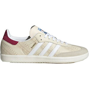 adidas �A�f�B�_�X �����Y �X�j�[�J�[ �yadidas Samba Wonder White Legacy Burgundy�z �T�C�Y US_M_4.5 Wonder White/Footwear White/Legacy Burgundy