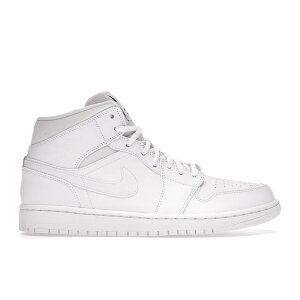 Jordan �W���[�_�� �����Y �X�j�[�J�[ �yJordan 1 Retro Mid White (2017)�z �T�C�Y US_8(26.0cm) White/Black-White