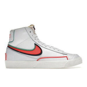 Nike �i�C�L �����Y �X�j�[�J�[ �yNike Blazer Mid Infinite White Bright Crimson�z �T�C�Y US_7(25.0cm) White/Bright Crimson-Blue Void
