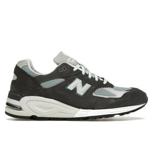 New Balance �j���[�o�����X �����Y �X�j�[�J�[ �yNew Balance 990v2 Kith Steel Blue�z �T�C�Y US_5(23.0cm) Steel Blue/Grey