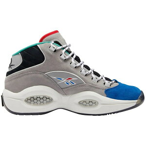 Reebok ���[�{�b�N �����Y �X�j�[�J�[ �yReebok Question Mid Draft Night 25th Anniversary�z �T�C�Y US_10.5(28.5cm) Solid Grey/Vector Blue-Black