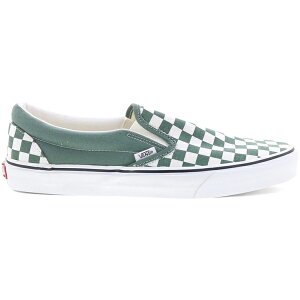 Vans �o���Y �����Y �X�j�[�J�[ �yVans Classic Slip-On Color Theory Checkerboard Green White�z �T�C�Y US_10(28.0cm) Green/White