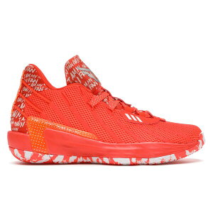 adidas �A�f�B�_�X �����Y �X�j�[�J�[ �yadidas Dame 7 I Am My Own Fan Solar Red�z �T�C�Y US_6(24.0cm) Solar Red/Cloud White/Solar Red