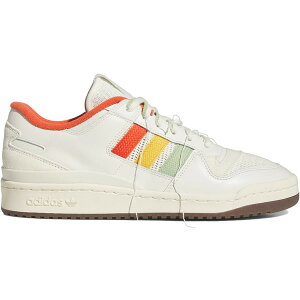 adidas �A�f�B�_�X �����Y �X�j�[�J�[ �yadidas Forum 84 Low CL Off White Orange Green Gum�z �T�C�Y US_8.5(26.5cm) Off White/Cream White/Gum