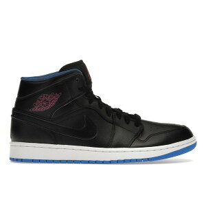 Jordan �W���[�_�� �����Y �X�j�[�J�[ �yJordan 1 Retro Mid Radio Raheem�z �T�C�Y US_8.5(26.5cm) Black/Fire Pink-Photo Blue