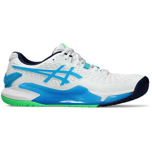 ASICS �A�V�b�N�X �����Y �X�j�[�J�[ �yASICS Gel-Resolution 9 White Digital Aqua�z �T�C�Y US_12.5(30.5cm) White/Digital Aqua