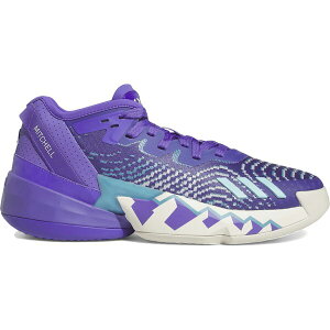 adidas �A�f�B�_�X �����Y �X�j�[�J�[ �yadidas D.O.N. Issue #4 Utah Jazz�z �T�C�Y US_8(26.0cm) Purple Rush/Off White/Clear Aqua