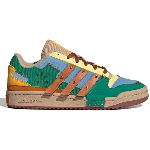 adidas �A�f�B�_�X �����Y �X�j�[�J�[ �yadidas Forum Low Melting Sadness Patchwork Beige�z �T�C�Y US_10.5(28.5cm) Beige/Green/Blue/Yellow